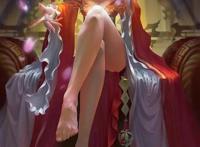 古风 美女 高冷 御姐 红色 足控