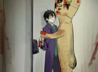 scp-173在收容室里吃d级人员图片