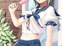 二次元穿水手女生 