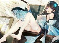 二次元老师腿图片