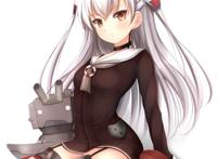 「舰队collection」 天津风 银发 吊带袜