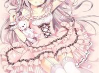 性感吊带袜二次元美少女cg插画