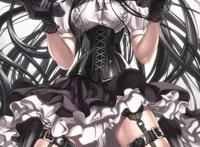 凸显妹子腿部线条的吊带袜