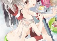 「舰队collection」 天津风 银发 吊带袜 插画 