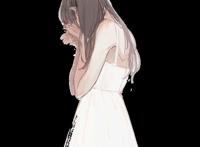 哭泣女孩图片漫画图片 