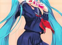 jk校服初音未来壁纸 