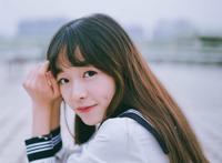 清纯甜美jk制服酒窝美女写真图片手机壁纸