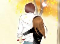 动漫一男一女可爱图片手机壁纸