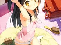 上身吊带,下身短裙,越短越好的衣着暴露动漫少女