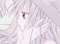 二次元 情头 白发 紫瞳 女