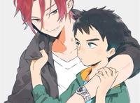 山崎宗介 松冈凛 手绘同人 壁纸 情侣