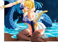 妖尾露西布兰提什和艾露莎彩图