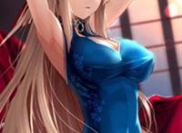 二次元旗袍高跟美女