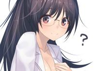 二次元眼镜妹 卡通眼镜娘