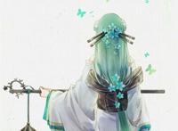 阴阳师青行灯手绘唯美手机壁纸