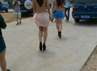 河南一葡萄园开园 美女模特裸体出镜