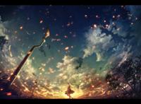 『在桜花季漫步』「pixiv」 