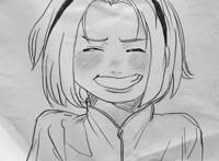 火影忍者:手绘素描春野樱