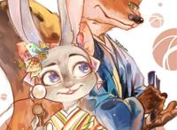 #疯狂动物城#插画#手绘#同人#二次元