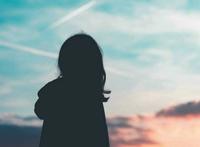 欧美控# 背景#伤感#女生#侧脸#剪影