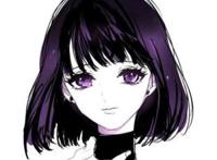 短发冷艳女生动漫头像