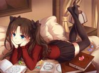 《远坂凛》插画壁纸,