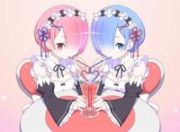 雷姆拉姆女仆姐妹同人图片