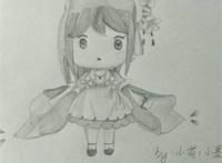 迷你世界花小楼图片#手绘#黑白
