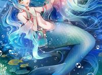 漫画少女美人鱼图片