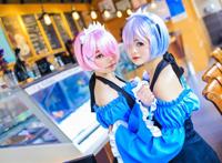 从零开始的异世界 拉姆x雷姆cosplay 和下午茶一起吃掉