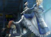 士郎给saber补魔游戏画面