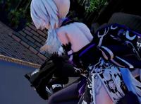 【mmd】桃源恋歌 黑丝美腿和服弱音