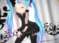 喏~黑丝大长腿miku,福利满满