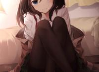 【喵喵壁纸】穿学生装的动漫女生(丝袜,腿控快来)