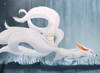 《wallpaper engine》九尾白狐水墨风壁纸