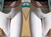 女性的内凹紧身裤凹陷高清图片