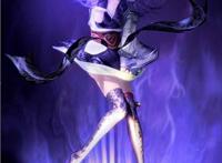 少司命的腿好细，轻盈灵动的紫色高跟鞋