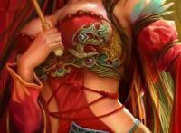 古风 美男美女 cg 红衣