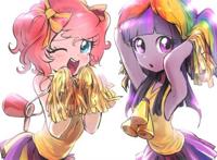 小马宝莉～我的小马驹～真人拟人图-碧琪 紫悦～