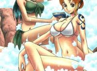 海贼王罗宾cg同人与娜美天生一对 