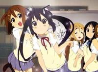 轻音少女里面梓喵戴猫耳的图!