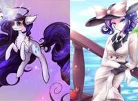 小马宝莉:五位主角拟人化,月亮公主高贵