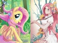 小马宝莉:五位主角拟人化月亮公主高贵