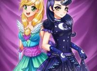 小马宝莉:拟人时装秀,紫悦,宇宙公主黑丝好漂亮