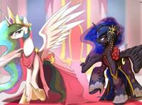 小马宝莉里,宇宙公主和月亮公主