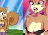 海绵宝宝里的松鼠污图?这个操作不敢相信!