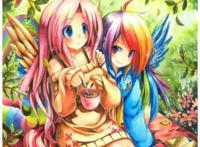 小马宝莉～我的小马驹～真人拟人图-柔柔 云宝～超萌可爱真人拟人图