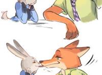 兔朱迪和狐尼克肉图 zootopia 疯狂动物城