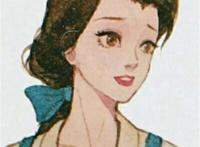 可爱复古风的微信迪士尼公主头像