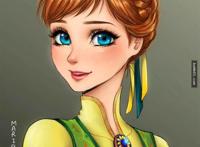 14个「日本动漫化后变得更美丽」的迪士尼公主.